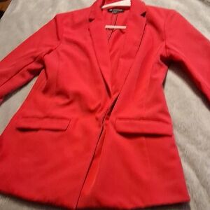 INC International Concepts Vibrant Red Blazer